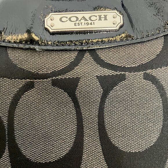 Coach Soho Signature Black Large Hobo Shoulder Bag E1271-F19251 - Picture 2 of 11
